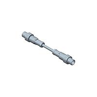 Amphenol LTW M12D04ML-12DML-PDA05 ເສັ້ນສາຍອ່ານສະເຫຼີມ / ເສັ້ນສາຍອັກຕູເວີ Circular Metric Connector MPronto-12 (M12 Push Pull), D Code, Plastic, 4A, 04 pins, Male Connector, Male Contact, Straight-to-Straight, Overmolded Double Ended, Length 500mm, IP68 Mated