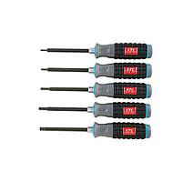 KTC TD1H5 ພລາສຕິກ Grip Hex. ຊຸດຄົນຂັບ (5pcs)