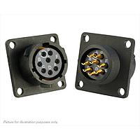 Eaton Souriau-Sunbank UTS012E8SY ຮັບສະຕິເຄື່ອງ ຮັບສະຕິເຄື່ອງພລາສຕິກຮູບສີ່ແຫ່ງມີຟແລນ, ບໍ່ມີຫົວຄອບຫຼັງ, ມີ 8 ຕໍ່ຕົວຍິງສອດຕ໌, IP68/69K ໃນສະພາບບໍ່ໄດ້ຕິດກັນ, ການກຳນົດກະແຈ Y