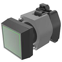 EAO 704.207.5 ຕົວບອກສະຖານະຕິດຕັ້ງບົດບາດ / ຕົວບອກສະຖານະສະຫນັບສະຫນູນ (704.207.5) INDICATOR/ SQUARE/ W-GREEN LENS