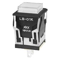 NKK Switches LB01KW01-5D-JB ຕົວຊີ້ວັດຕະຫຼາດຕູ້ຄວບຄຸມ / ຕົວຊີ້ວັດຕະຫຼາດສະຫນັບສະຫນູນ ຮູບສີ່ແກ້ວ ຕົວລົງສີດຳ AMB LED ຝາແຈ້ງແຈ້ງ/ຂາວ