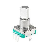 Same Sky (formerly CUI Devices) RIC11-31S15D7-TH Incremental MECH, 15 PPR 30 DET, 5 Vdc, SW, 7 mm smth bush, D shaft, horizontal, TH