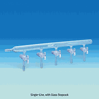 SciLab SL.Man2025 Vacu. Manifold.2Line, 2-ທາງ ກະຕ່າຍກະຈົມກະຈົມ, 4xສະຖານທີ່