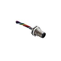 Amphenol LTW MSAS-10PMMS-SF8CA5 Sensor Cables / Actuator Cables M12 Circular Metric Connector, A Code, Metal, 1.5A, 10 pins, Male Connector, Male Contact, Hexagonal, Screw Thread, Solder, Receptacle With Cable/Wire, Length 1500mm, IP68 / IP69K