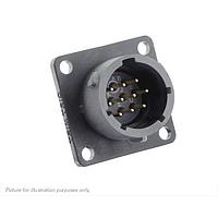 Eaton Souriau-Sunbank UTSX012E10P ຮັບສິນສ່ວນ Receptacles Square flange receptacle, ບໍ່ມີ backshell, ມີ 10 ຕໍ່ສົ່ງຊ່ອງຊອດຜູ້ຊາຍ, IP68/69K ໃນສະພາບບໍ່ໄດ້ຕ້ອງການ
