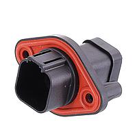 Amphenol SINE Systems AT04-6P-PM14 ຕົວເຊື່ອມຕໍ່ 6 ຂາ Rcpt Panel Mnt SelfThread Bk Sl Cap