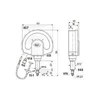 Mahr 4334006 ເຄື່ອງປຽບທຽບ Dial ກົນຈັກ (1003XLT, ± 130 µm, IP54)