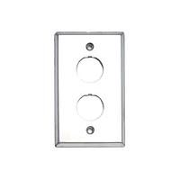 Belden E200002 000S1 ທ່ອງສາຍແລະທາງຜ່ານ INDUSTR FACEPLATE SG 2-PORT SS