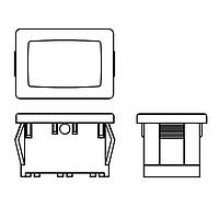 E-Switch RA10001100 ຕົວຂັບສະຫນອງ Switch Actuators Black Rocker Actuatr Housing Only UL94 V