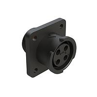 Amphenol SINE Systems FLS012N4S03-PM ຕົວເຊື່ອມ 4 POS SQUARE FLANGE RECEPT