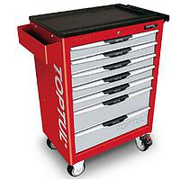 TOPTUL GCAJ0033- 275PCS W/7-Drawer Tool Trolley PRO-LINE SERIES - RED