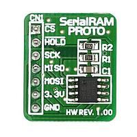 Mikroe MIKROE-428 ບອດເພີ່ມ SERIALRAM PROTO ADAPTER BOARD