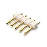 GCT (Global Connector Technology) BG301-05-A-0540-L-B Headers 5w, 2.54mm Pth Header, SIL, SMT, Horiz, GF, LCP ທຳມະຊາດ, T+R+C