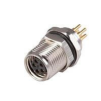 Same Sky (formerly CUI Devices) CDM802-08A-FP-F010-67 ຕົວຢືດຕົວດຽວ 8 ໝຸດ ຕິດຕັ້ງແຜ່ນວົງຈອນ PCB ດ້ານໜ້າ ຍຶດແບບ M10 x 0.75 ສະແກນ ACoding ອະລລອຍທອງສົດ