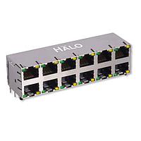 HALO Electronics HCJ26-815SK-L11 ຕົວເຊື່ອມຕໍ່ 8P8C RJ45 SHLD 2X6 50U G/G LED