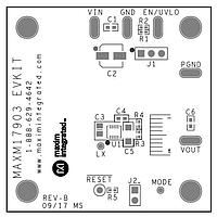Analog Devices MAXM17903EVKIT# ຕົວຄວບຄຸມແຮງດັນໄຟຟ້າ - ຕົວຄວບຄຸມສະຫນັກ EVkit ສໍາລັບ 300mA; 21V synchronous buck mi