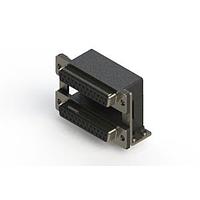 EDAC 662-025-364-05C ຕູ້ສະຫນອງ Dual Port D-Sub ມຸມຂວາ ຕູ້ສະຫນອງ Dual Port D-Sub