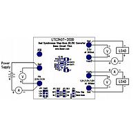 Analog Devices DC734A ຕົວຄວບຄຸມແຮງໂຮງ - ຕົວຄວບຄຸມສະຫນັກ LTC3407-2EDD - ຕົວຄວບຄຸມຂັ້ນຕອນລົງຄູ່ກັນ