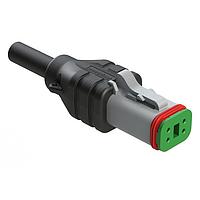 Amphenol SINE Systems AT06GY-4S-N-TPE-M5 ການປະກອບສາຍຄອດປຸກ 4 ຕຳແໜ່ງ ແບບ Single-Ended Molded Cable Assembly. ສີດຳ TPE, ໃຊ້ຕົວເຊື່ອມຕໍ່ AT06-4S, ຄວາມຍາວ 5 ແມັດ