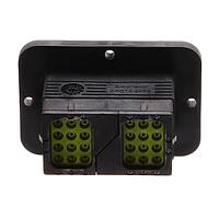 Amphenol SINE Systems ARC12-24PBR ປຸ່ມສອກ 24 ຕໍ່ຕຳແໜ່ງ, ປະຕູຮັບ, ຕິດຕໍ່ດ້ວຍຫຼັກ, ຂະໜາດ 16, ການແຊກດ້ວຍການສະກັດສະກອນສໍາລັບ Jackscrew, ກະລຸນາ B, ມີຂອບ, ການປິດກັນດ້ານຫຼັງທີ່ມີຂະໜາດຫຼຸດ