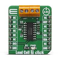 Mikroe MIKROE-4047 ອານຸວົງກຳລັງ Load Cell 2 Click
