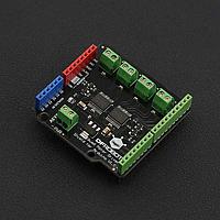DFRobot DRI0039 ຕົວຄວບຄຸມແລະຕົວຂັບມອຕໍ Quad Motor Driver Shield ສໍາລັບ Arduino