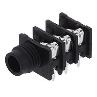 Amphenol Audio ACJS-HHOP ຕົວເຊື່ອມໂທລະສັບ 1/4"JACK HOR CHASIS CONN PLSTC MNT