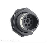 Eaton Souriau-Sunbank UTGX7148P ຮອບຮວມ Jam nut receptacle, ບໍ່ມີຫົວຫົນ, ສໍາລັບ 8 ຕິດຕໍ່ຊາຍ, IP68/69K