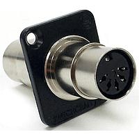 Switchcraft EHMIDI2B ຕົວເຊື່ອມຕໍ່ຮູບວົງກົມ DIN MIDI CPLR ສີດຳ