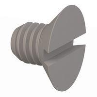 Essentra Components 50M060100H008 ສະກຣູຫຼັກຫຼັກຊອດ 90 Slotted CSK Screw, M6 X 1 Thread, 8mm Lg
