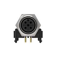 AMP Connectors - TE Connectivity 3-2172072-2 ມຸມຂວາ M12 FMLE PNLREAR 4P ACODE PCBSTAND RA