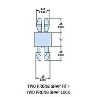 Heyco 10260 ການສະຫນັບສະຫນູນ PCB HMCBP-22 ຜ້າໄນລ໌ທຳມະຊາດ PCB Support