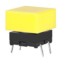 NKK Switches JB15KP-2E ສະຫນອງສະຫນອງສະຫນອງສະຫນອງ OFF-(ON) PC MOUNT FLAT YELLOW CAP