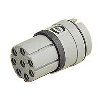 HARTING 09150073101 ອັດເຂົ້າພວງຍິງ ອັດເຂົ້າພວງພລາສຕິກ ຂໍ້ສຸດທ້າຍການບັງຄັບ