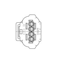 AMP Connectors - TE Connectivity 2822385-1 ອຸປະກອນເຊື່ອມຕໍ່ລົດ AEJ-2 DBL LOCK PLUG 4P ASSY B