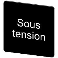 SIEMENS 3SU19000AE160GS0 ປ້າຍປະກັບ, Sous Tension INSCR. LABEL,BLK 27 X 27MM, SOUS TENSION