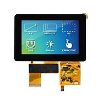 Riverdi SM-RVT43HLTNWC00 ຈໍ TFT LCD 4.3" RGB, ແສງສວ່າງສູງ, IPS, UxTouch, ILI2132