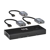 Eaton B156E-003-H8K-K ອຸປະກອນແບ່ງຈໍ Multi Display Splitter DisplayPort ເປັນ HDMI 3-Port Multi-Monitor Splitter/Extender Kit 8K/4K 60Hz DP 1.4 TAA