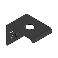 Banner Engineering SSA-MBK-EEC1 ຂາຍຂອງຕິດຕັ້ງ E-STOP Mounting Hub Bracket; ມຸມຂວາ; ຮ່ອງດ້ວຍຂະໜາດ 30 mm ໜຶ່ງ; ສີດໍາ