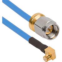 Amphenol SV Microwave FRSMP-085-MSLPSMA-120 ສາຍສັ້ນ RF SMP R/A F  SMA Low Profile M  12" Cable