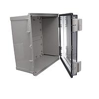 Bud Industries PTR-28490-C ກະບອງອິເລັກທຣິກ PTR ຊຸດ - NEMA 4x abs ພາຍໃນ - ປົກຄຸມແຈ້ງ (11.8X11.8X6.)