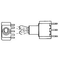 Electroswitch B123J71AV2Q2 ສະຫນັບສະຫນູນ Rocker 3A 250VAC ON-NONE-ON SPDT Vert PCB, Rckr