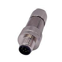 NorComp 858FA08-103RCS1 ຕິດຕັ້ງໃນພື້ນທີ່ IP67 ຜູ້ຊາຍ M12 ຕິດຕັ້ງໃນພື້ນທີ່ ຮອບຮວມ 8 ຕຳແໜ່ງ