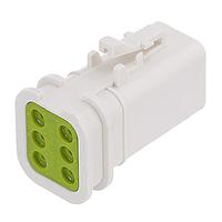 Amphenol SINE Systems ATP06-6S-OMRDWHT ປລັກຍິງຮູບແບບ Overmold 6-ຕຳແໜ່ງ, ສາມາດໃຊ້ກັບ Overmold, ການປິດຜ່ານຂະໜາດຫຼຸດລົງ, ສີຂາວ