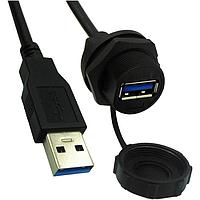 Stewart Connector 67U3BC-002-K USB 3.0 IP67 USB A ຜູ້ຍິງເພື່ອ USB A ຜູ້ຊາຍ