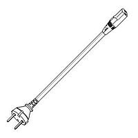 Volex 2116H 10 C3 ສາຍພະລັງ AC H05VVF2G 2.5M ຢູໂຣບ ສີດຳ