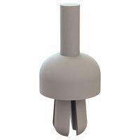 Essentra Components 61PR400900 ປຸດກະແຈກກັນ Push-In Rivet, ຮູ Hole .250, Panel Thk .078-.275