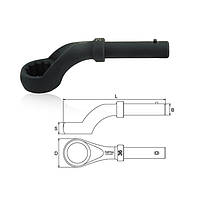 TOPTUL AAAV2727 ທໍ່ແຫວນດ່ຽວ 45° Offset (27mm, L=190mm)