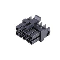 Molex 172952-1001 ຮູງຮັບ Receptacle Housing Micro-Fit TPA RECEP 10CKT DUALROW LH BLK
