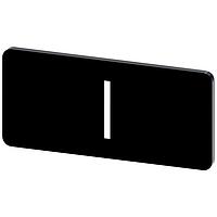 SIEMENS 3SU19000AC160QB0 ປ້າຍປ້າຍປ້າຍ, I INSCR. LABEL, ສີດຳ 12.5 X 27MM, ສັນຍາລັກ: I